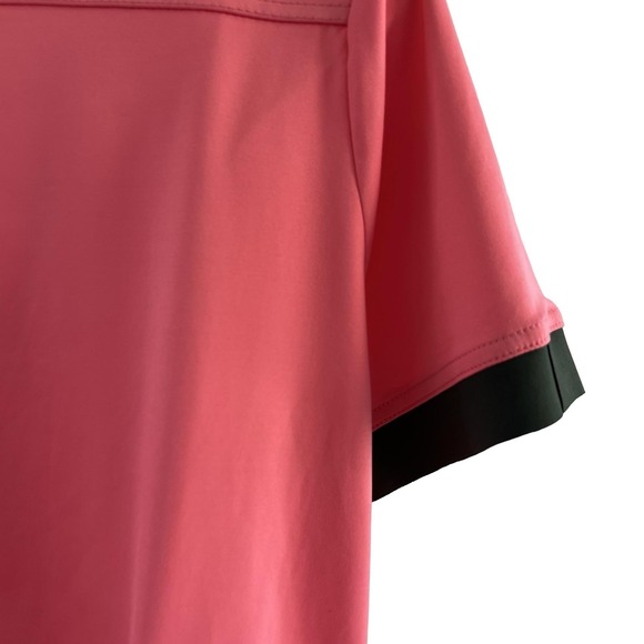 Belyn Key Keystone Short Sleeve Shirt Womens Large‎ Coral Black Golf Top NWT - Picture 10 of 16